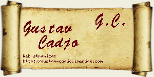 Gustav Čađo vizit kartica
